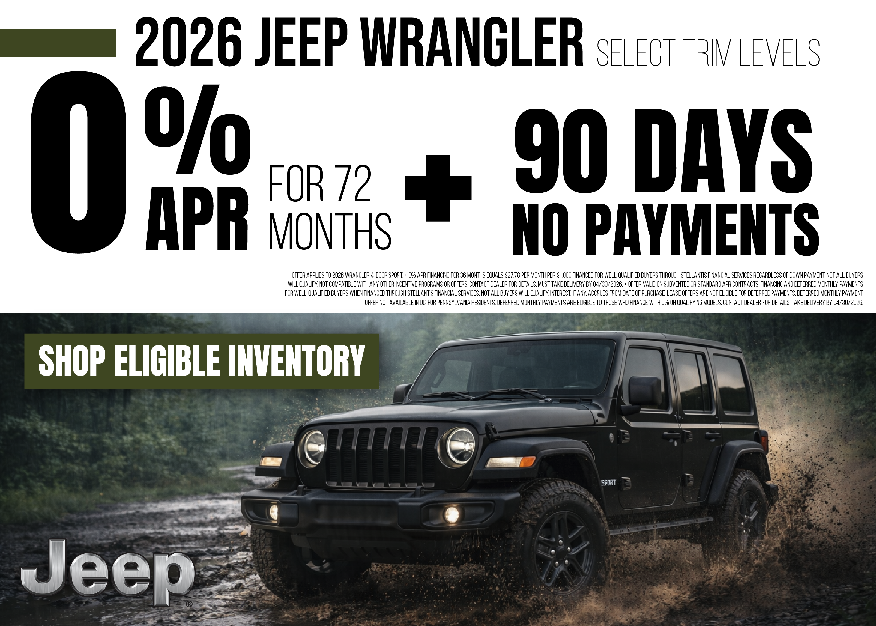 Shop 2026 Jeep Wrangler Inventory
