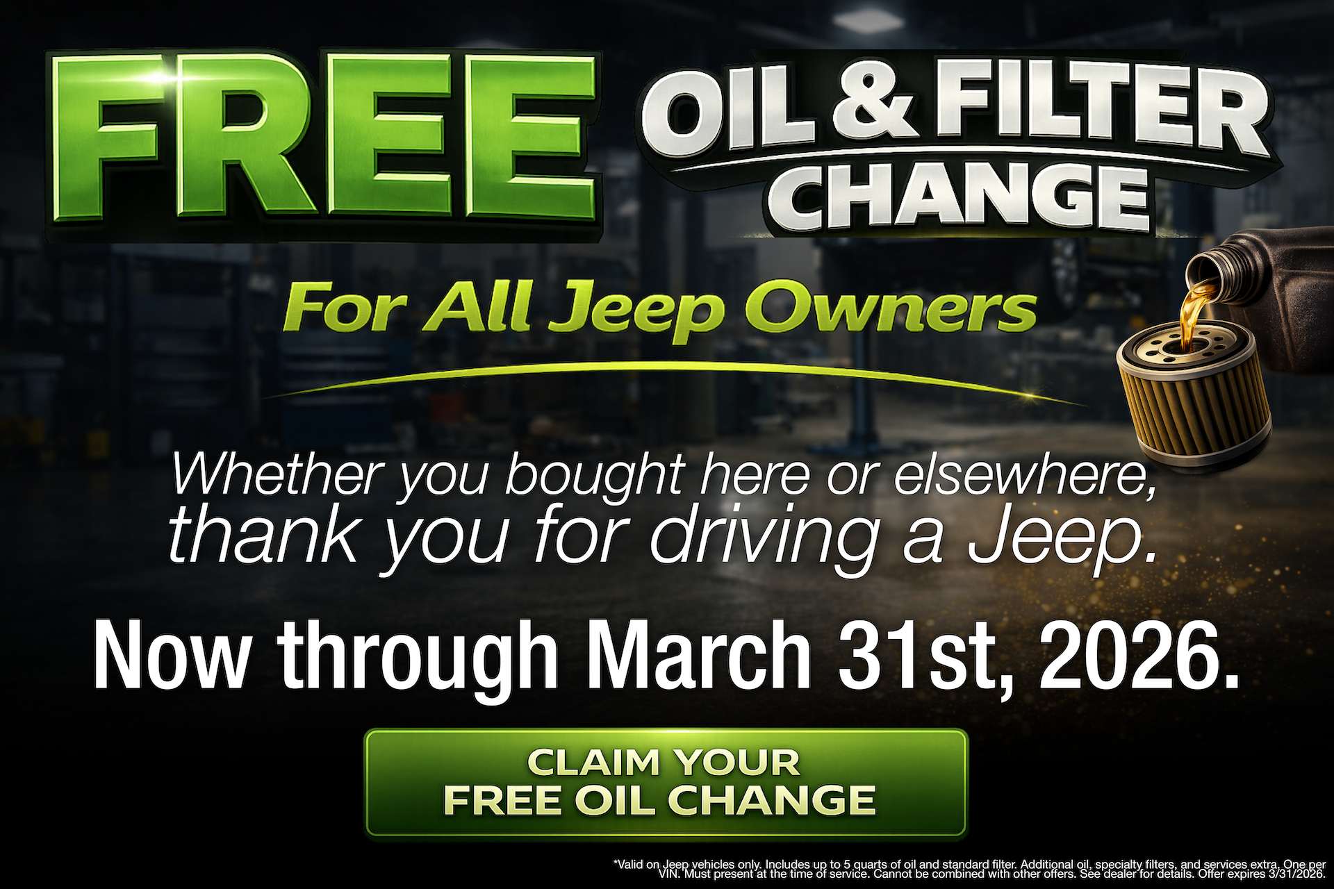  oil change offer