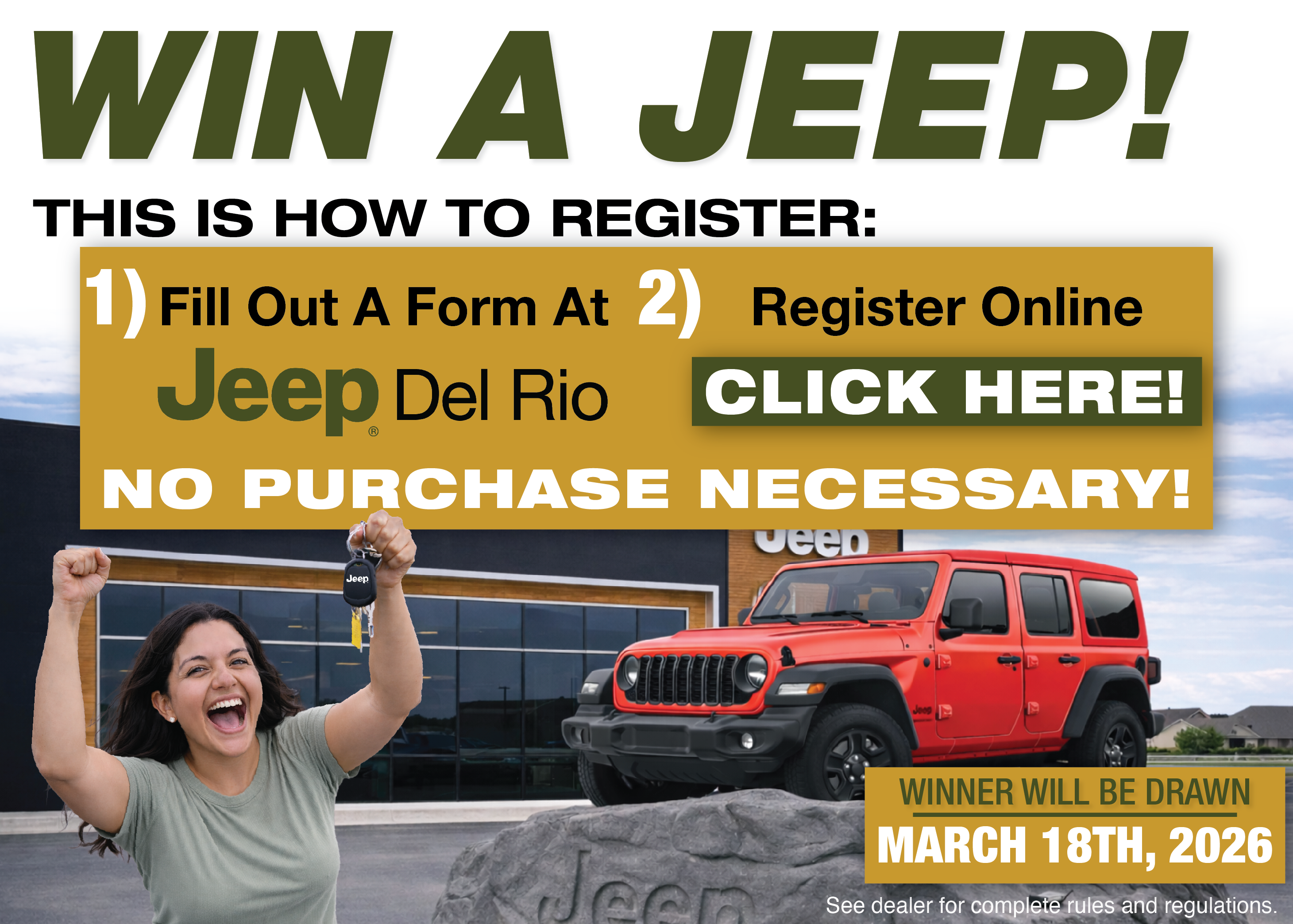 Win a 2025 Jeep Wrangler!